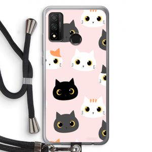 Katten: Huawei P Smart (2020) Transparant Hoesje met koord