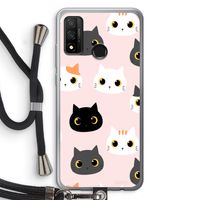 Katten: Huawei P Smart (2020) Transparant Hoesje met koord