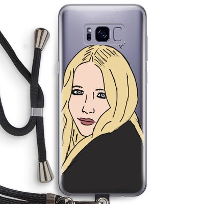 Mary Kate: Samsung Galaxy S8 Plus Transparant Hoesje met koord