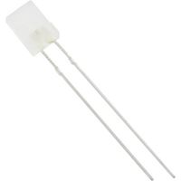 TRU COMPONENTS 1577314 Bedrade LED Wit Rechthoekig 2 x 5 mm 175 mcd 120 ° 20 mA