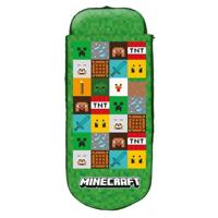 Minecraft opblaasbaar bed groen 150 x 62 x 20 cm