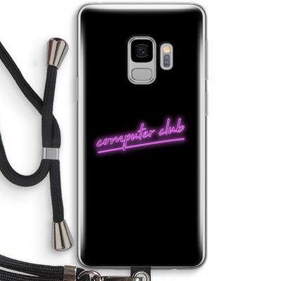 Vice Black: Samsung Galaxy S9 Transparant Hoesje met koord