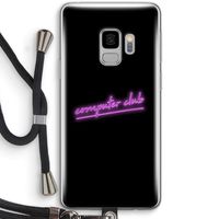 Vice Black: Samsung Galaxy S9 Transparant Hoesje met koord