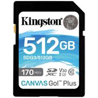 Kingston Technology 512GB SDXC Canvas Go Plus 170R C10 UHS-I U3 V30 - thumbnail