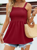 Casual Loose Plain Tank Top - thumbnail