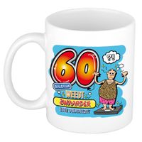 Cadeau mok - 60 weegt zwaarder dan verwacht - keramiek - 300 ml