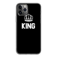King zwart: iPhone 11 Pro Transparant Hoesje