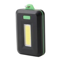 2 stuks 3W mini COB LED Zaklamp sleutelhanger Emergency Camping rugzak licht met 3 modi (groen)