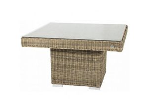 Tuintafel Tirana - Naturel - Rond vlechtwerk