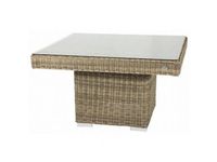 Tuintafel Tirana - Naturel - Rond vlechtwerk