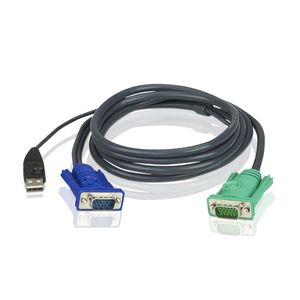 Aten 1.8M USB KVM Kabel met 3 in 1 SPHD | 1 stuks - 2L-5202U 2L-5202U