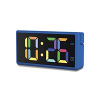 Hama Digitale Wekker Ibiza met Multicolor-Display USB-Oplaadfunctie Blauw Hama Digitale Wekker Ibiza met Multicolor-Display USB-Oplaadfunctie Blauw