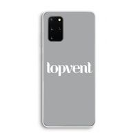 Topvent Grijs Wit: Samsung Galaxy S20 Plus Transparant Hoesje