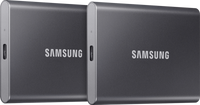 Samsung T7 Portable SSD 1TB Grijs - Duo Pack - thumbnail