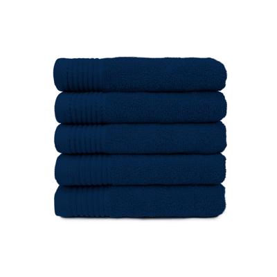 The One Badhanddoek Deluxe 70x140 550 gr Navy (5 stuks)