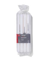 HEMA Lange huishoudkaarsen Ø2.2x29 - 12 stuks wit (wit)