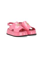 Dolce & Gabbana Kids sandales en cuir verni - Rose