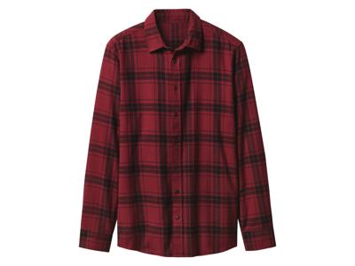 esmara Men Flanellen heren overhemd (geruit/rood, M (39/40))