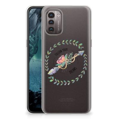 Nokia G21 | G11 Telefoonhoesje met Naam Boho Dreams Nokia G21 | G11 Telefoonhoesje met Naam Boho Dreams