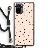 Kleine kattenkopjes: Xiaomi Redmi Note 10 Pro Transparant Hoesje met koord
