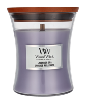Woodwick Lavender Spa Medium Hourglass Candle 0