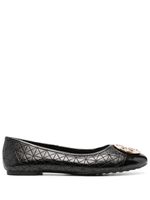 Tory Burch ballerines Claire à design matelassé - Noir - thumbnail