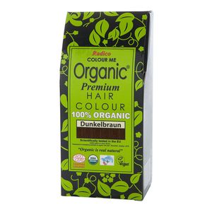 Radico Organic plantaardige haarkleuring, donkerbruin Maat: 100 g