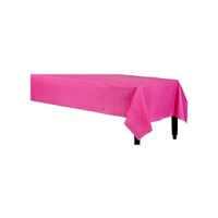 2x stuks tafelkleed fuchsia roze 140 x 240 cm van plastic 2x stuks tafelkleed fuchsia roze 140 x 240 cm van plastic