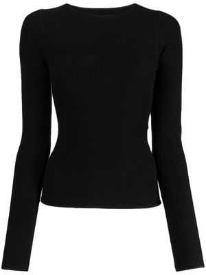 Baserange sweat en coton à col rond - Noir