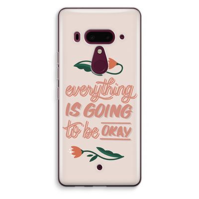 Optimistic flower girl: HTC U12+ Transparant Hoesje