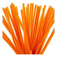 Creativ Company Chenille 6mm x 30cm oranje - 50st.