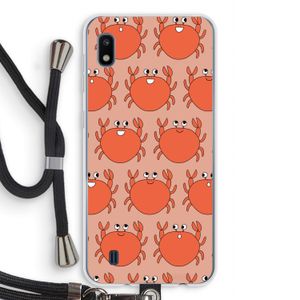 Krab: Samsung Galaxy A10 Transparant Hoesje met koord