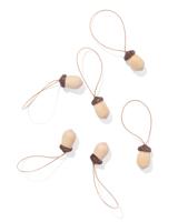 HEMA Kersthangers Hout - 6 Stuks (bruin)