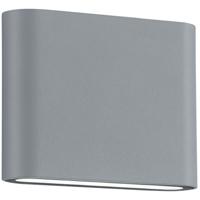 LED Tuinwandlamp 4W Mat Titaan Aluminium - Dubbelzijdige Verlichting