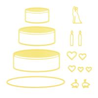 Nellie's Choice • shape die bruidstaart