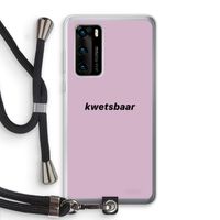 kwetsbaar: Huawei P40 Transparant Hoesje met koord