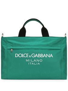 Dolce & Gabbana sac porté épaule à détail de logo - Vert