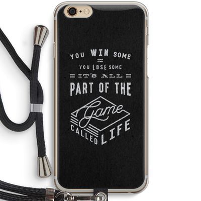 Life: iPhone 6 / 6S Transparant Hoesje met koord