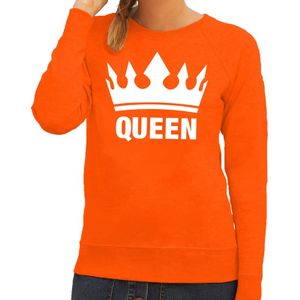 Oranje Koningsdag Queen trui dames 2XL  -