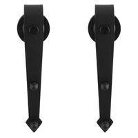 Schuifdeurhanger set Nuoli zwart t.b.v. extra