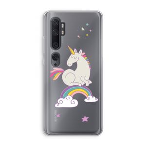 Regenboog eenhoorn: Xiaomi Mi Note 10 Transparant Hoesje