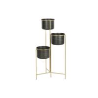 DKD Home Decor 30 x 21 x 80 cm Zwart Gouden Metaal