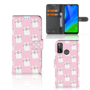 Huawei P Smart 2020 Telefoonhoesje met Pasjes Sleeping Cats