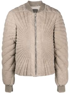 Moncler + Rick Owens veste bomber Flight à design matelassé - Tons neutres