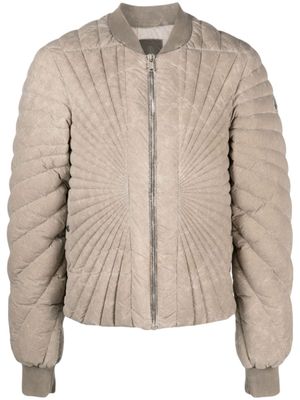 Moncler + Rick Owens veste bomber Flight à design matelassé - Tons neutres