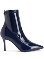 Giuseppe Zanotti bottines Mirea 90mm en cuir - Bleu - thumbnail