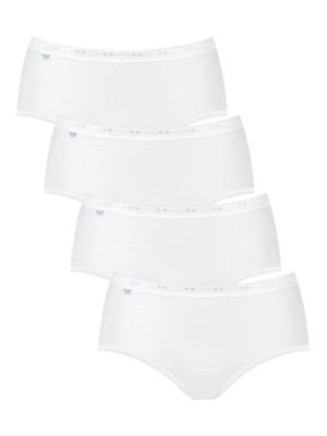 Sloggi - Basic Midi 4-pack - wit, Maat:44