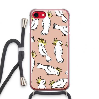 Papegaai: iPhone SE 2020 Transparant Hoesje met koord