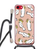 Papegaai: iPhone SE 2020 Transparant Hoesje met koord