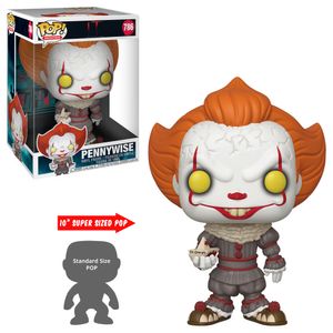 Funko Pop! Jumbo: IT 2017 - Pennywise with Boat speelfiguur 10 inch